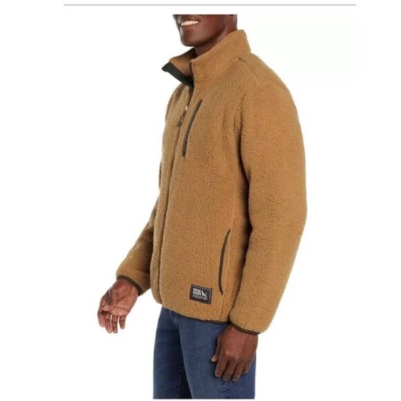 Eddie Bauer Men's Full Zip Fleece Jacket In Brown Size XXL NWT - Picture 5 of 13